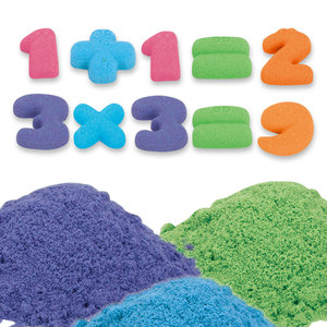 Set di Sabbia Magica Spaziale Fai-da-Te con Stampi di Animali Marini, Sabbia Colorata Sensoriale Cinetica Morbida per Bambini - Product Image 6