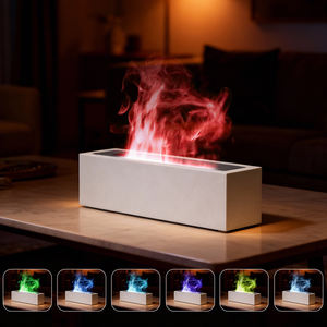 เครื่องพ่นไอน้ำสร้างความชื้นในอากาศแบบเปลวไฟ,พร้อมไฟกลางคืน - Product Image 1