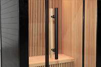 Sauna de paneles de carbono con infrarrojos lejanos para 2 personas con silla ergonómica