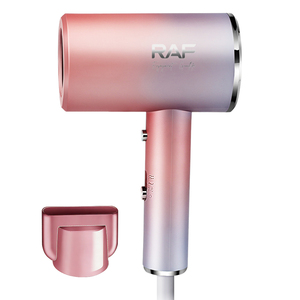 Sèche-cheveux professionnel RAF 1200W, 20000 tr/min, léger, faible bruit, fonction de refroidissement à une touche, 2 vitesses et températures réglables, RAF Professionnel - Product Image 4