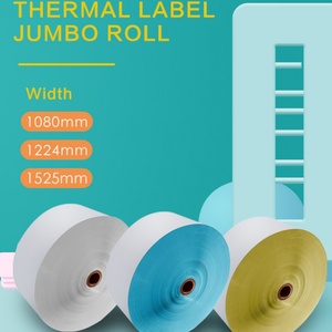 Papier autocollant couché semi-brillant pour étiquettes thermiques directes, rouleau jumbo - Product Image 2