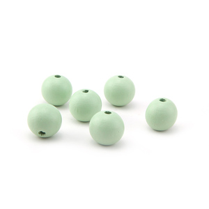 Nuovo arrivo all'ingrosso di 15mm perle di legno colorate rotonde per la creazione di gioielli collana fai da te - Product Image 6