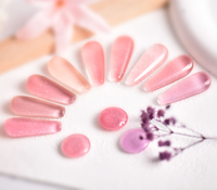 WEKILOU Gel UV de Construction Dur pour Extension d'Ongles, Haute Qualité, Effet Nude, Paillettes Réfléchissantes, pour Nail Art