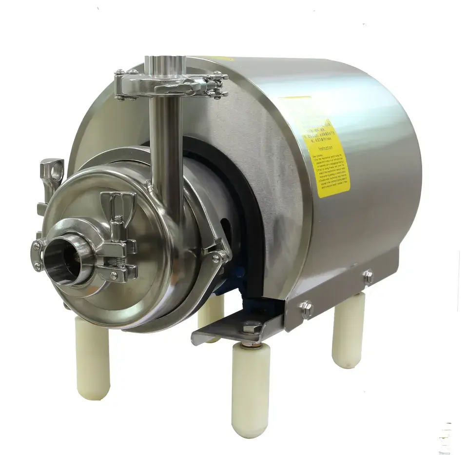 Sanitary 304 Stainless Steel Centrifugal Pump Food Dairy Milk Transfer Pressurized Sanitary Pumps