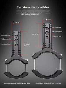 Support de montage de phare de <span class=keywords><strong>moto</strong></span> en alliage d'aluminium, support universel de barre lumineuse pour <span class=keywords><strong>moto</strong></span>, support de phare LED pour <span class=keywords><strong>moto</strong></span> - Product Image 4