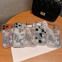 Coque de téléphone portable de luxe avec fleurs en cristal 3D et diamants pour iPhone 11 12 13 14 15 16 17 Pro Max, protection anti-rayures