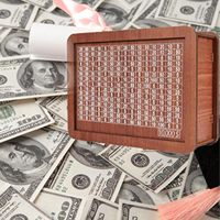 Tirelire en Bois Design Numérique Décoration Maison Boîte à Monnaie Sûre Économie d'Argent Cadeau Promotionnel