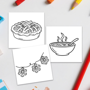 كتاب تلوين لعيد الميلاد وعيد الهالويين بعنوان "موسم الفتيات المريح" مع فرن وخبز الزنجبيل للرجل ، كتاب تلوين ممتع للمتعة الاحتفالية - Product Image 5