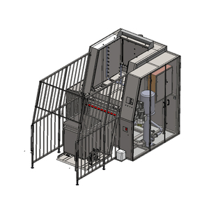Laveuse automatique de bacs à euro et de chariots à viande en acier inoxydable, équipement de lavage industriel pour chariots destiné aux usines agroalimentaires - Product Image 1