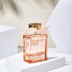 Flacon de parfum carré de luxe en verre de 100 ml, avec bouchon à baïonnette et épaissi, transparent et poli au feu – Vente en gros - Product Image 2
