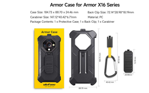 Ulefone Armor Series <b>Phone</b> Case PC Material Back Clip <b>Phone</b> Protective Case for Armor X16 Series 3-in-1 Multifunctional Design - Product Image 5