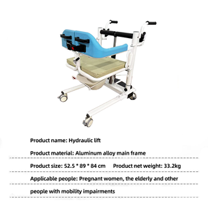 Perlengkapan terapi rehabilitasi kursi Transfer pasien hidrolik, kursi angkat pasien dapat disesuaikan, kursi Transfer untuk rumah - Product Image 5