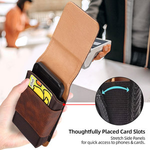 Borsa <span class=keywords><strong>per</strong></span> <span class=keywords><strong>Cellulare</strong></span> in Pelle PU dal Design Classico con Scomparti <span class=keywords><strong>per</strong></span> Carte, Stile Business <span class=keywords><strong>per</strong></span> Uomo, Portafoglio e Marsupio <span class=keywords><strong>per</strong></span> iPhone e Samsung - Product Image 5