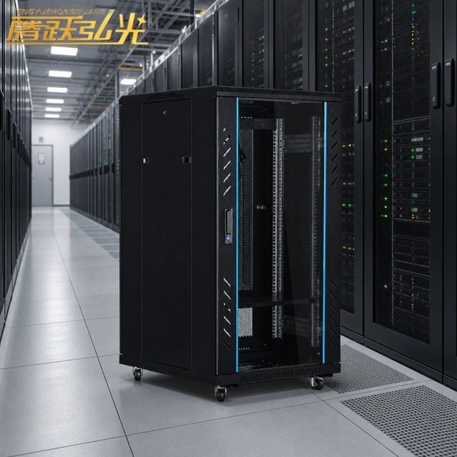 22U 900*600*1200mm Cold Rolled Steel Vented Enclosure Cooling Fan Standard Floor Standing Server Rack Cabinet