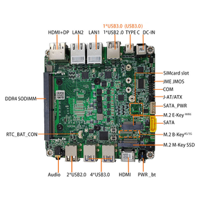 Placa Base Nano ITX Lake I3 I5 I7 de 11.ª Generación, 32 GB DDR4, 3 Puertos USB 2.0, 5 Puertos USB 3.0, 2 Puertos LAN Intel 2.5 GbE, para Negocios - Product Image 3