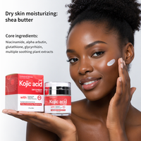 Crème pour le visage, lotion, ensemble de soins de la peau coréen, crème éclaircissante pour les taches brunes à l'acide kojique avec alpha arbutine et glutathion