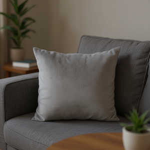 Cuscino in Velluto Olandese 50*50 Grigio, Elegante Cuscino per Seduta e Decorazione - Product Image 3
