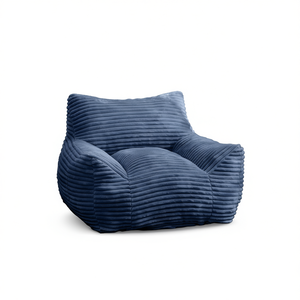 Db Oversized Comfy <b>Velvet</b> Bean Bag <b>Chair</b> With Armrests For Living Room Home Office Lazy Floor Sofa Contemporary Design - Product Image 1