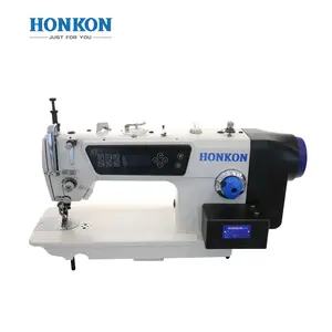HONKON Universal HK-5590D variabel yang dapat diprogram mesin jahit lockstitch umpan atas dan bawah