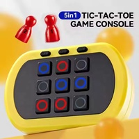 Console de jeu d'échecs électronique en plastique portable pour enfants, jeu de mémoire rapide, décompression, tic-tac-toe, jouet éducatif, jeux multiples