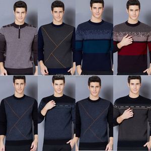 Của nam giới len <span class=keywords><strong>pully</strong></span> v-cổ Áo len với túi bút và epaulets dệt kim thiết kế thể thao cho mùa đông - Product Image 3