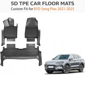 Tapetes de Piso para Auto Personalizados de TPE para BYD Plus LHD 2021-2025 |   Tapetes para Piso Impermeables para Todo Clima, Juego Completo, OEM de Fábrica - Product Image 2