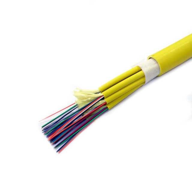 36-144 Fibers 900um Bunch Fanout FO-Multi-Tubes Fiber Cables G652D G655 G657 OM1 OM2 OM3 OM4 for Networking Applications
