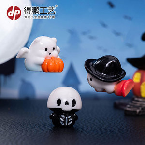 Figurines de fantômes d'Halloween, décor miniature en résine, ornement de bureau intérieur fait à la main - Product Image 2