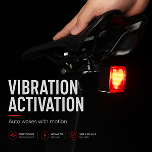 Feu arrière LED pour vélo, étanche et longue durée, haute luminosité, détection intelligente, pour bricolage - Product Image 4