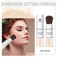 OEM Maquillage Vegan Crème Solaire Waterproof Taille Voyage Étanche UVA UVB Beauté Visage Teinté FPS 30 Poudre Ecran Solaire