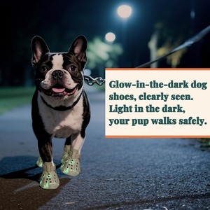 Sandalias para Mascotas de Materiales de Goma de Alta Calidad, Suela Antideslizante Resistente, Botas Ajustables e Impermeables para Perros - Product Image 6