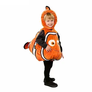 Deluxe Adorable Child Clownfish From Pixar Animated Film Finding Nemo Little Kids Fishy Halloween Christmas Cosplay Costume