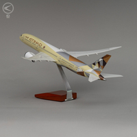 Modèle d'avion Boeing 787-9 d'Etihad Airlines, nouvelle grande réplique d'exposition, vente en gros par Air Craft Factory, avec support, échelle 1/150, taille 42 cm