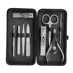 New Arrival Latest Design Manicure Kit Stainless Steel Custom Made Logo <b>Nail</b> <b>Tools</b> 12 Piece Professional Manicure & Pedicure Set - Product Image 5