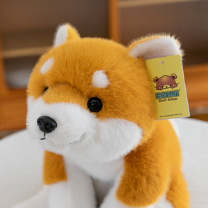 Nuevos juguetes de piel de animales de peluche-Figuras lindas de perro <span class=keywords><strong>Shiba</strong></span> <span class=keywords><strong>Inu</strong></span> para regalos de niños - Product Image 6