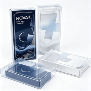 Boîte pliable personnalisée en PP transparent avec couvercle rabattable, logo personnalisé, en plastique, pour cosmétiques, bougies, artisanat, cadeaux, présentation, vente en gros, OEM, lot, Chine - Product Image 1