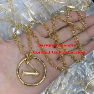 Fashion Letter V Necklace Jewelry Designer Famous Brand Luxury Stainless Steels Cc Necklaces For Women