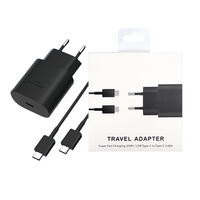 Adaptador PD TA800 25W Cargador eléctrico de calidad Original enchufe de la UE cargador súper rápido para Samsung para auriculares Galaxy S25 S21