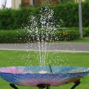 Pompe à eau solaire 3,5 W, kit de bricolage amélioré 2025, 8 buses, 3 supports intégrés, cordon de 9,8 pieds, bain d'oiseaux de jardin, aquarium - Product Image 2