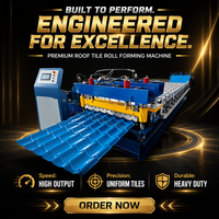 Machine entièrement automatique de fabrication de carreaux émaillés, machine de formage à froid de panneaux de toiture en acier coloré à haute efficacité