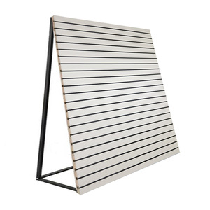 Slatwall <span class=keywords><strong>MDF</strong></span> Slat Wallpanel Cho Nhà Cung Cấp Triển Lãm, Trang Sức Hiển Thị <span class=keywords><strong>Rack</strong></span>, Giày Và Điện Thoại Di Động Phụ Kiện Hiển Thị <span class=keywords><strong>Rack</strong></span> - Product Image 1