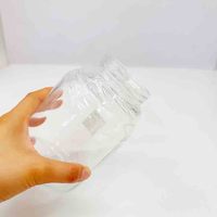 Botol Selai Kaca Bulat Berkualitas Baik 720ml, Penjualan Panas Pabrik, dengan Tutup Sekrup untuk Selai, Madu, Kacang, Cokelat, Kecap
