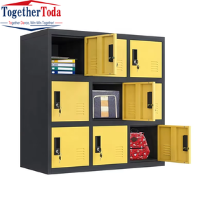 Armoire de rangement en métal coloré de petite taille, fournie par l'usine, ensemble organisateur de sacs d'école pour étudiants ou usage en salle de sport - Product Image 2