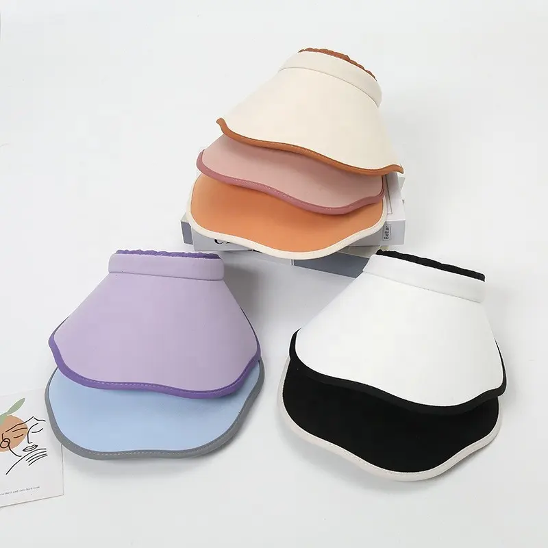 Summer New Korean Edition Petal Edge Hot selling Empty Top Hat for Women's Journey Mask Sun Hat Sunscreen Beach Hat