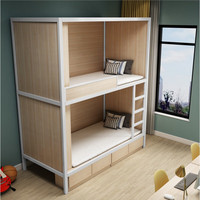 Literas Duraderas para Cuatro Personas, Diseño de Cápsula Espacial, Camas de Dormitorio para Estudiantes, Hoteles y Apartamentos