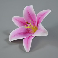8 Warna 15cm Bunga Lily Sutra Berkualitas Tinggi Buatan untuk Dekorasi Pernikahan DIY Karangan Bunga Dekoratif Florist Bunga Palsu
