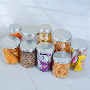 Bocaux cosmétiques en plastique transparent avec couvercles à vis cylindriques noirs, dorés ou argentés, 4oz/5oz/8oz/10oz/12oz/16oz, à large ouverture - Product Image 6