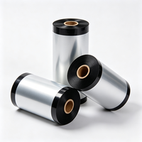 Ruban de transfert thermique en résine Haoxuan 70 mm x 300 m, ruban d'impression de largeur moyenne pour étiquettes de produits, étiquettes et emballages