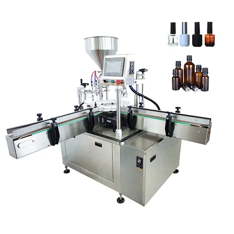UBL مصنع 30 مللي زيت طبيعي زجاجة عطر ماكينة تغطية لتعبئة السوائل السائل التلقائي زيت طبيعي ماكينة تعبئة الزيت