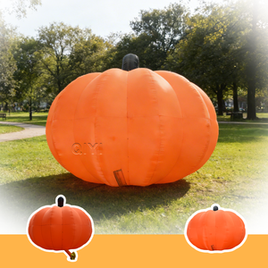 Arche gonflable publicitaire personnalisable et étanche, motif citrouille d'Halloween avec lumières LED - Product Image 4